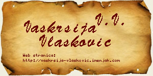 Vaskrsija Vlašković vizit kartica